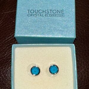 Touchstone Crystal Blue Earrings
